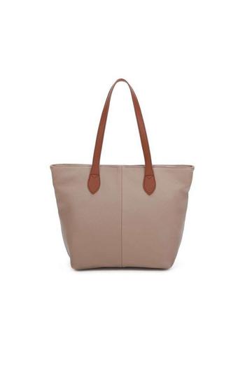 Khaki Classic Lightweight Rommy Shopper Tote Bag