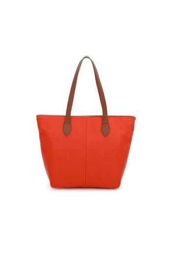 Orange Classic Lightweight Rommy Shopper Tote Bag