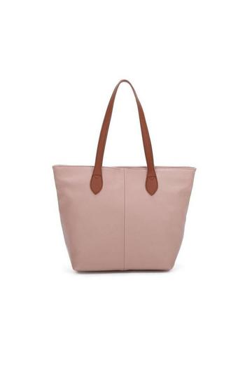 Pink Classic Lightweight Rommy Shopper Tote Bag