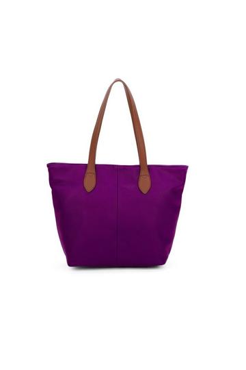 Purple Classic Lightweight Rommy Shopper Tote Bag