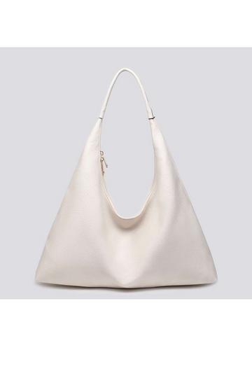 Beige Rommy Large Slouchy Tote Bag