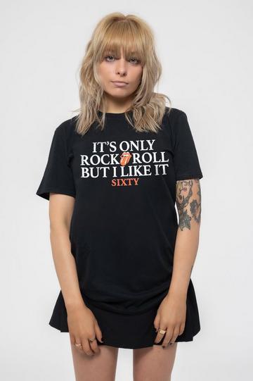 Foiled Sixty Its Only Rock N Roll Skinny Fit T Shirt Black