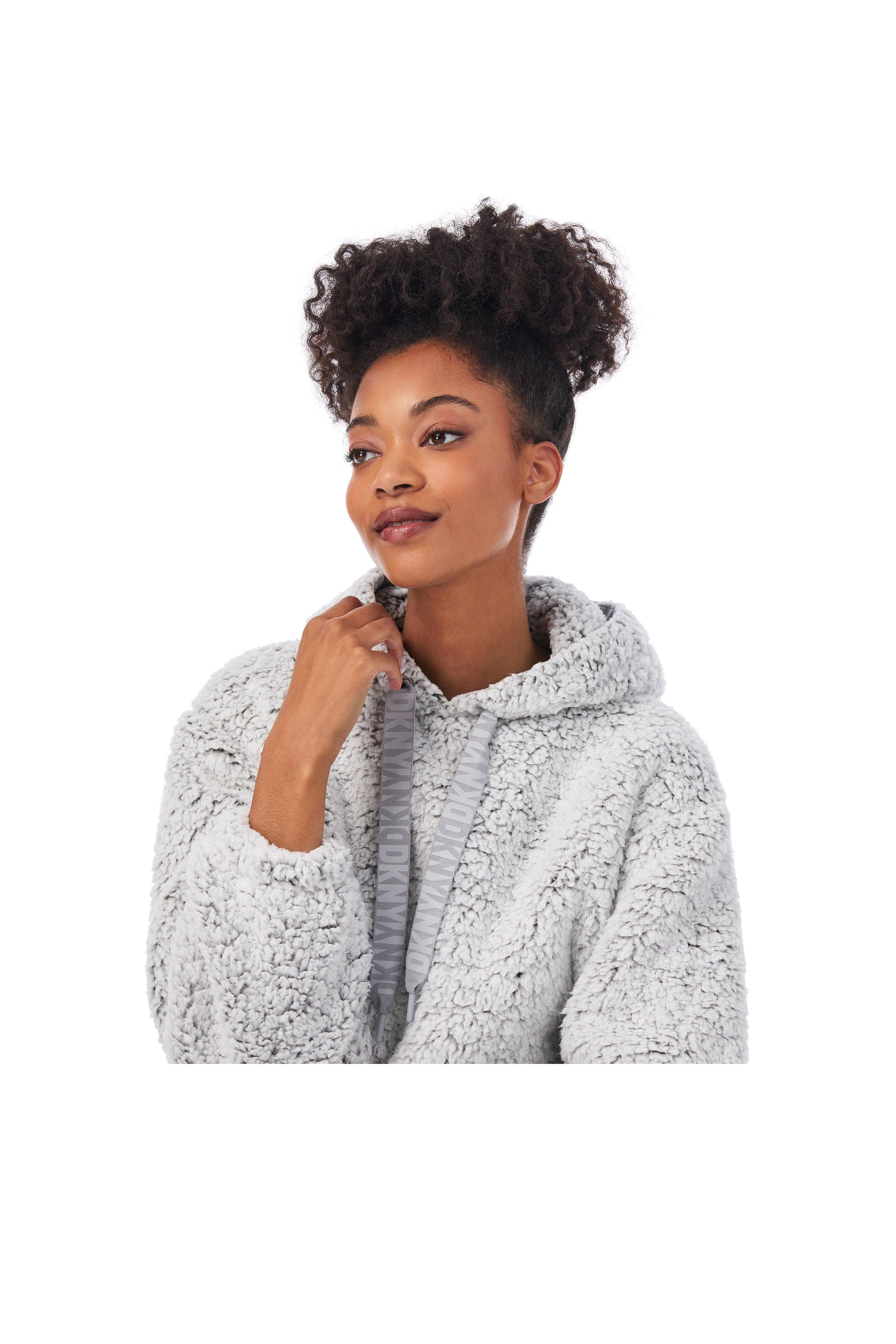 Hooded sherpa pullover sale