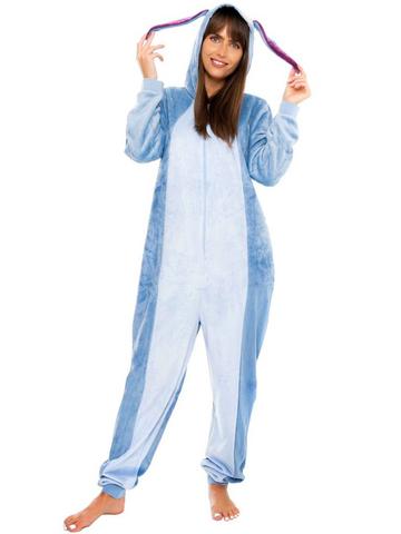 Eeyore Fleece Costume Onesie Blue