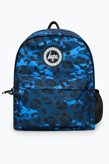 Blue Leopard Camo Backpack