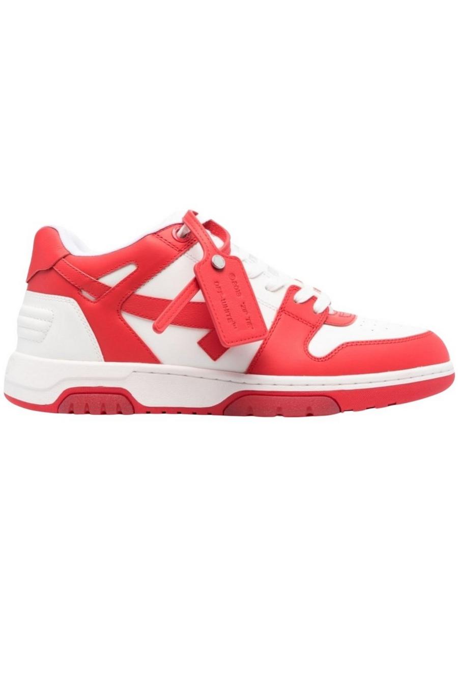 Out Of Office Low Top Red Leather Sneakers