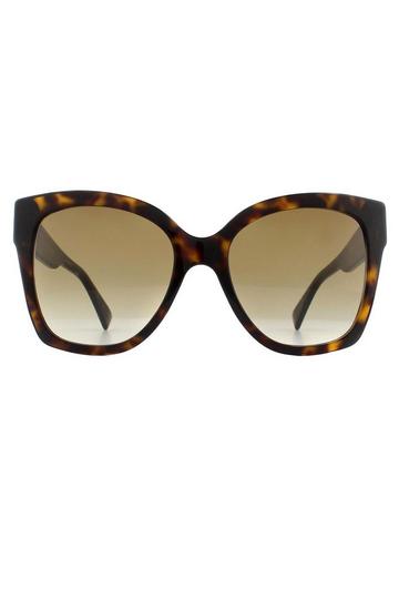 Cat Eye Havana Brown Gradient Sunglasses Brown