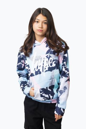 Multi Pastel Abstract Hoodie Multi