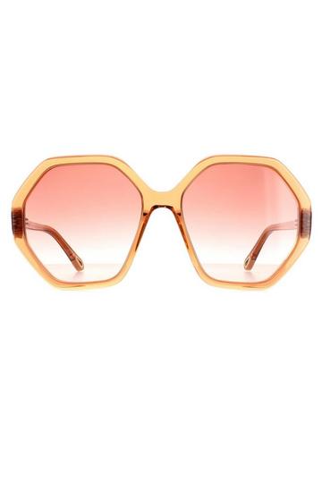 Round Orange Crystal Pink Gradient CH0008S Esther Orange