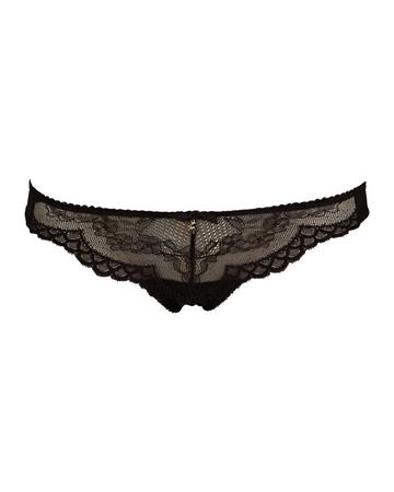 Superboost Lace Thong - Black Black