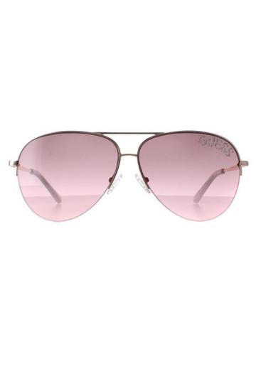 Aviator Shiny Rose Gold Bordeaux Gradient GF6126 Gold