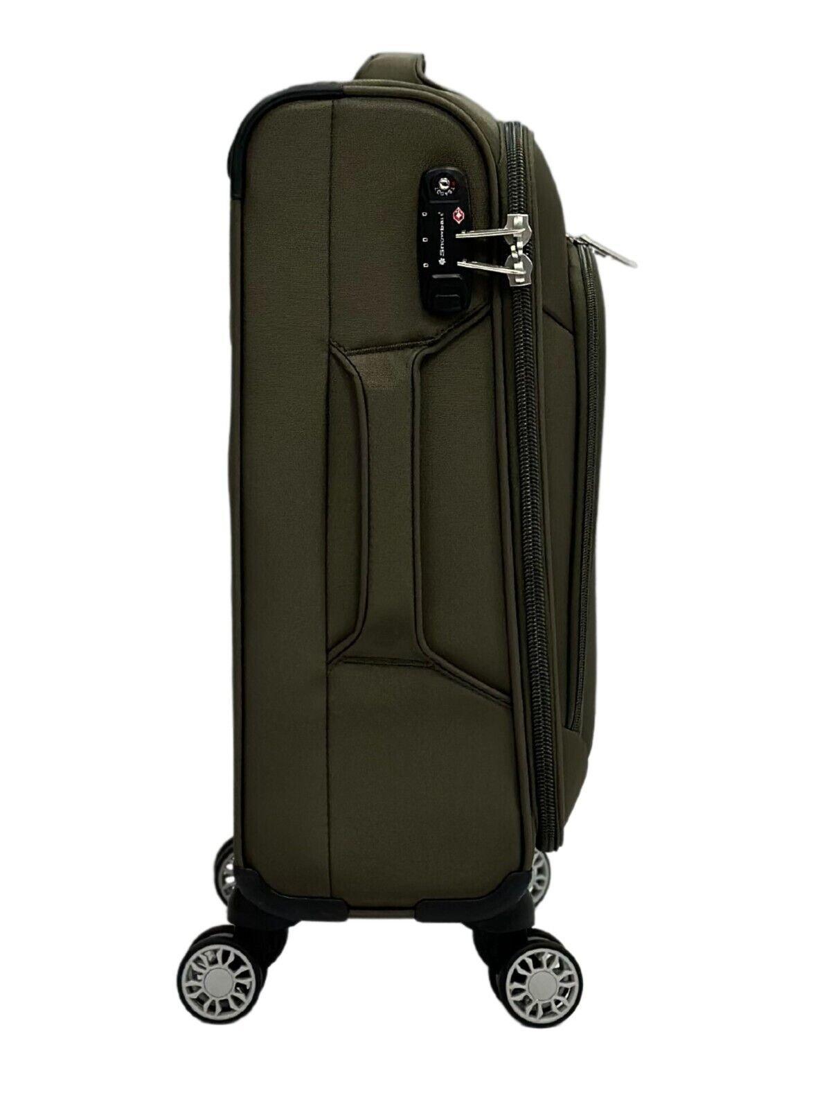 Lightweight Suitcase 4 Wheel Luggage Travel Cabin TSA Soft Bag boohoo UK