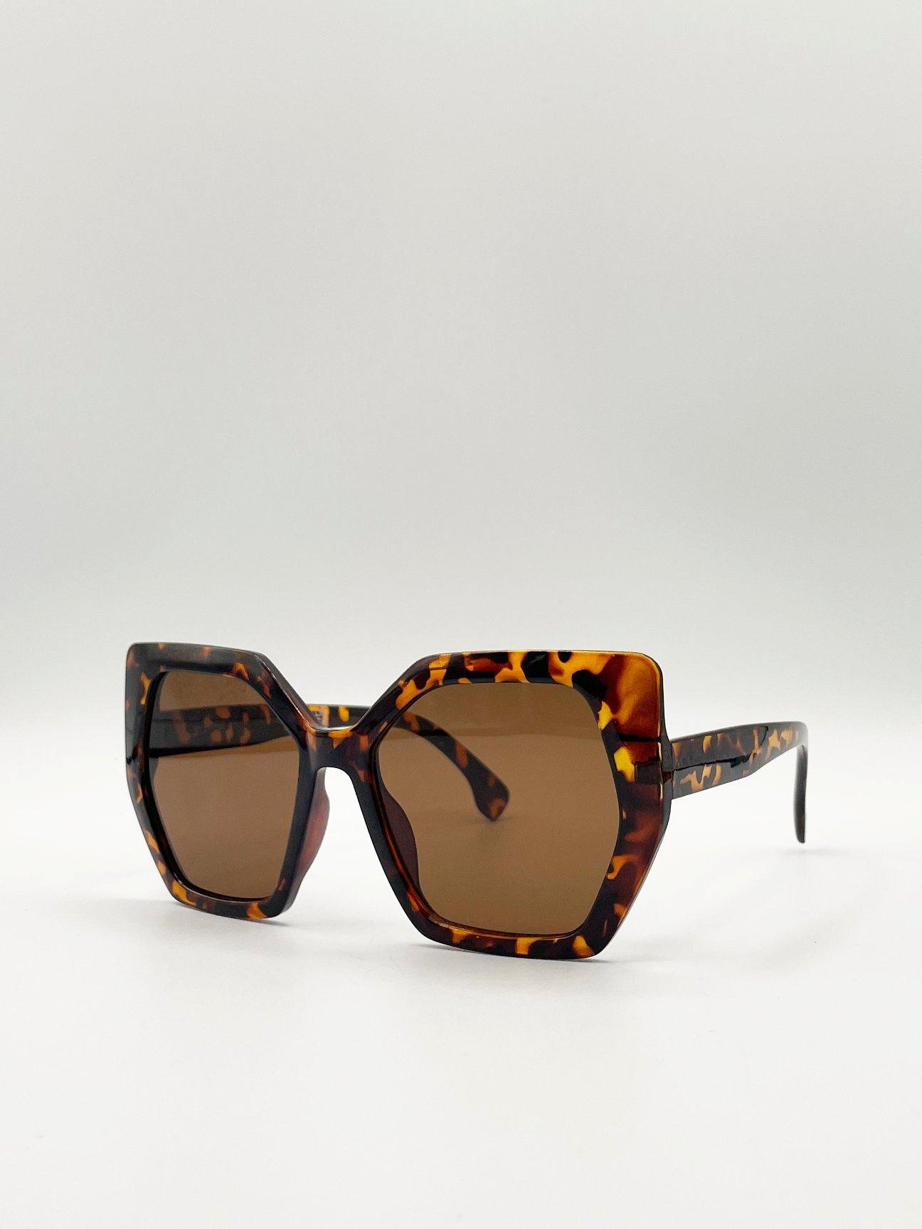 Oversized tortoise shell cat eye sunglasses on sale