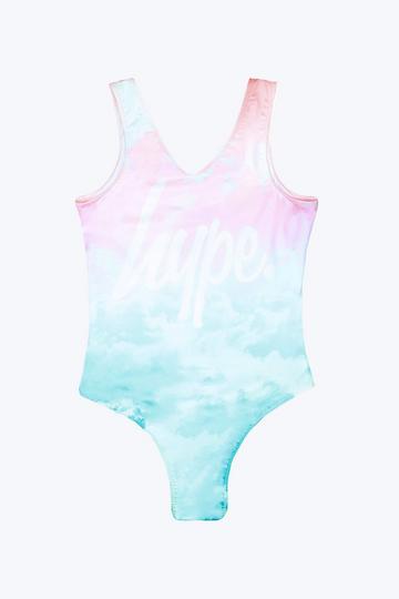 Multi Pastel Clouds Swimsuit Multi