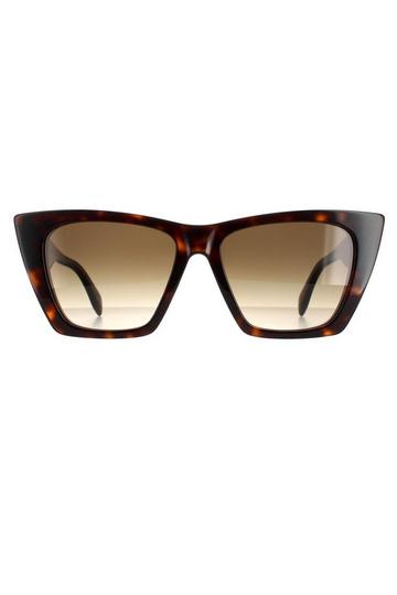 Cat Eye Dark Havana Brown Gradient AM0299S Brown