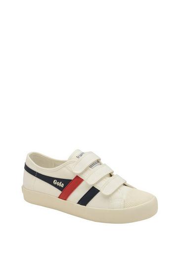 'Coaster Strap' Canvas Strap Trainers Off White