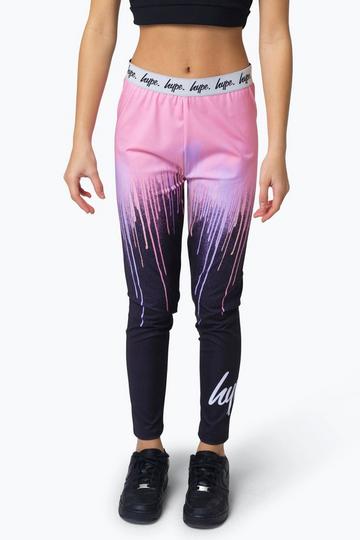 Multi Dark Pastel Drips Leggings Multi