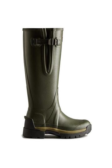 Dark Green 'Balmoral Adjustable Neoprene Lined' Wellington Boot Dark Green