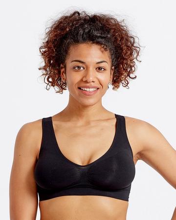 Seamfree Eco-Wear Soft Comfort Bra - Black Black