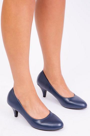 'Shea' Low Heel Court Pump Blue