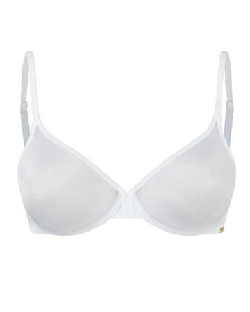 Glossies Sheer Moulded Bra - White White