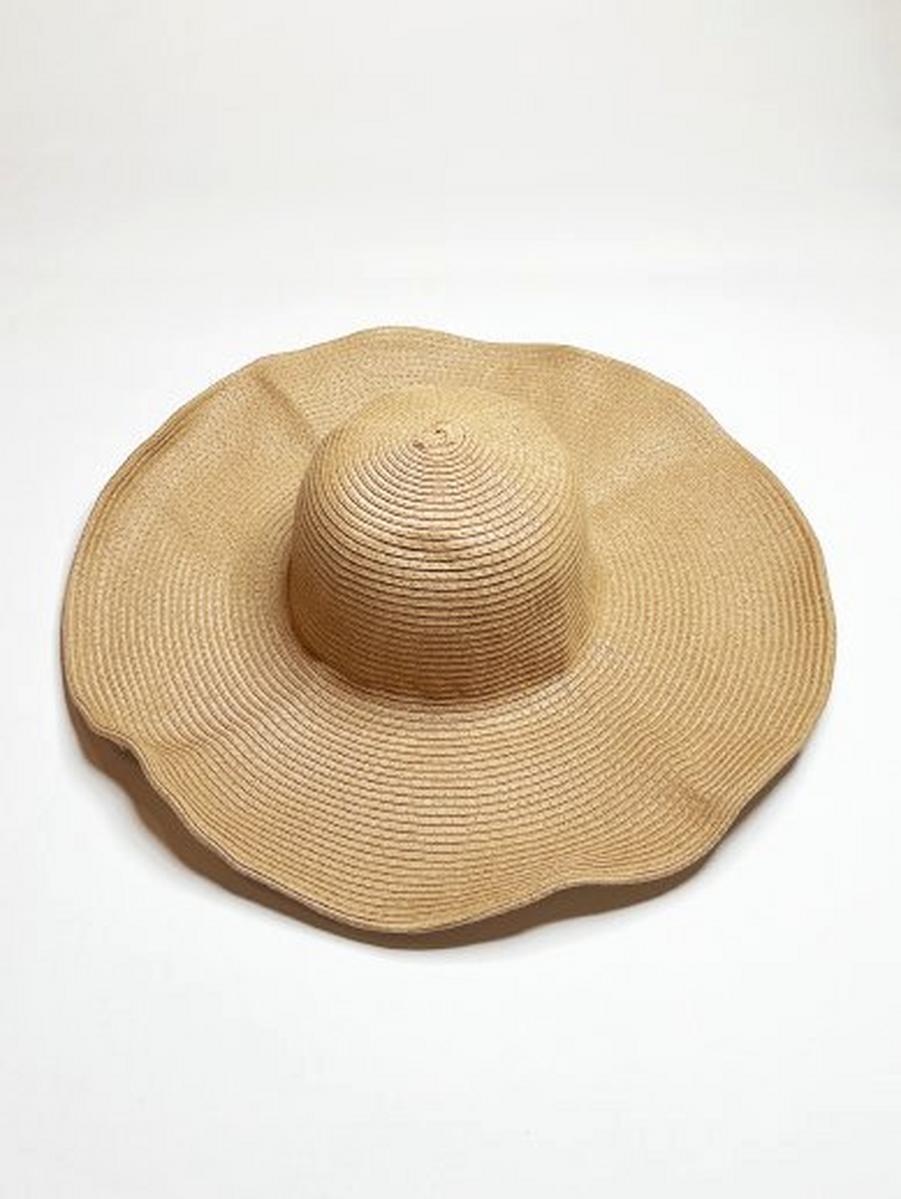 Light sand Oversized Straw Summer Hat