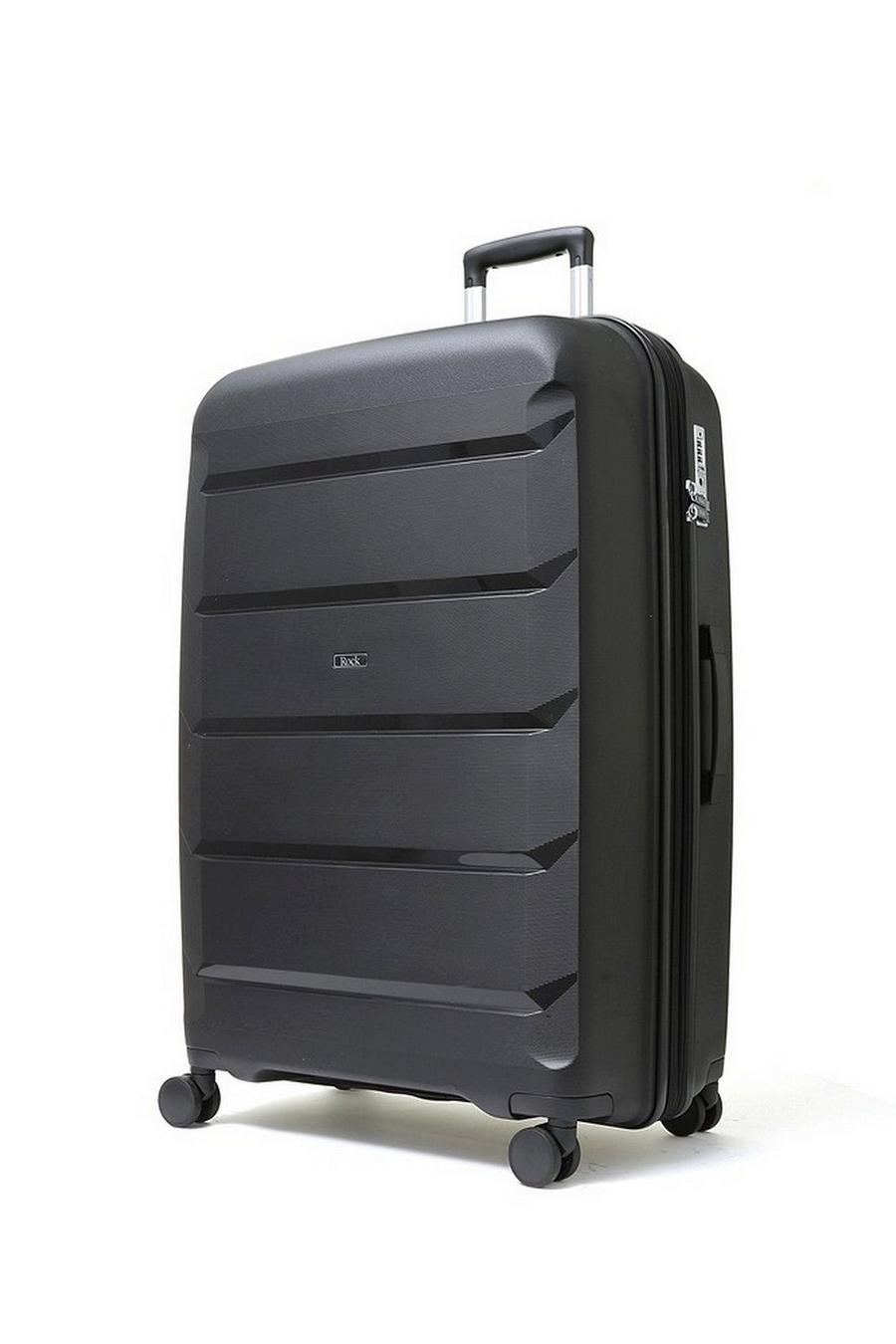 Black Tulum 8 Wheel Hardshell Expandable Suitcase Large image number 1