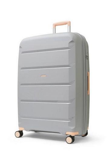 Grey Tulum 8 Wheel Hardshell Expandable Suitcase Large