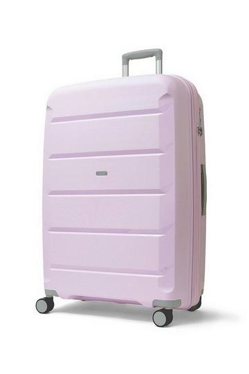 Lilac Purple Tulum 8 Wheel Hardshell Expandable Suitcase Large