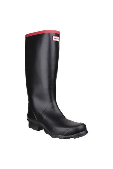 'Argyll Full Knee' Wellington Boots Black