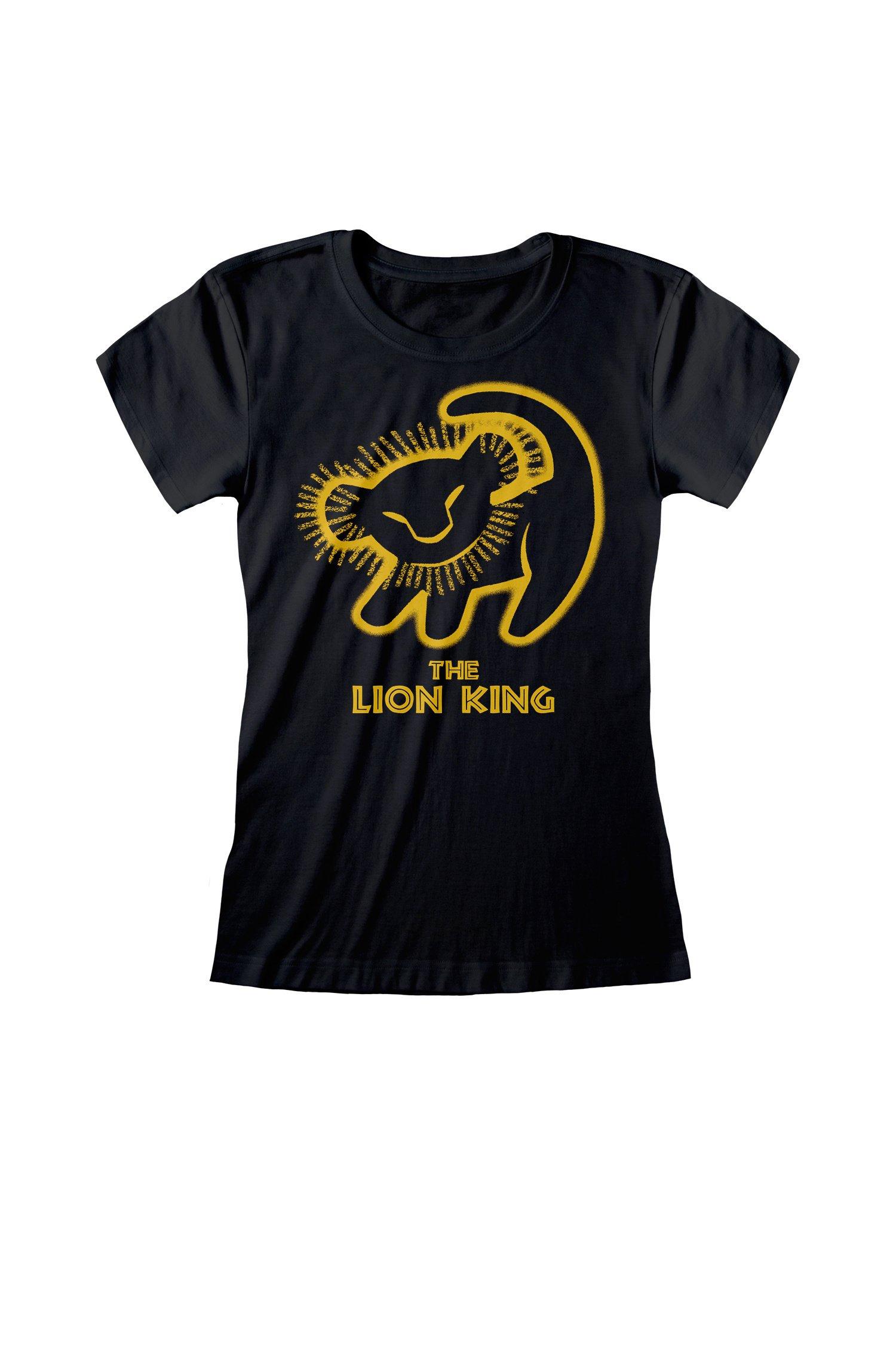 The Lion King Simba Silhouette Womens Fitted T Shirt boohoo UK