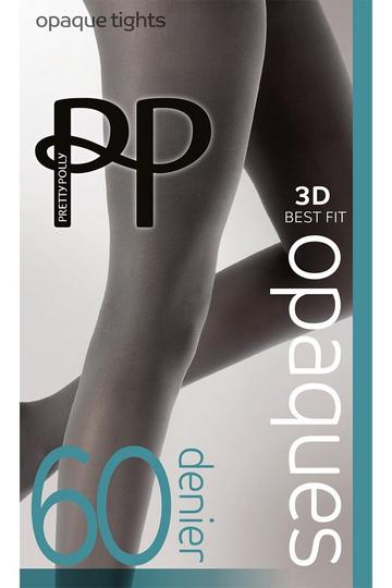 Premium Opaques 60 Denier 3D Tights - Charcoal Charcoal