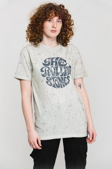 70's Logo Dip Dye T Shirt White