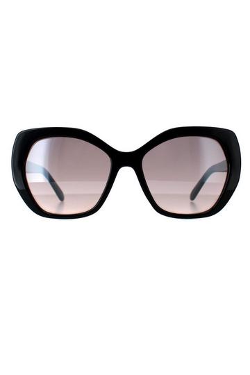 Cat Eye Shiny Black Bordeaux Mirror GF0390 Black