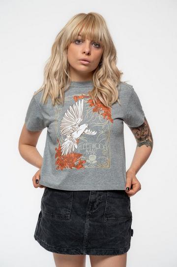 Dove Band Logo Crop Top Grey