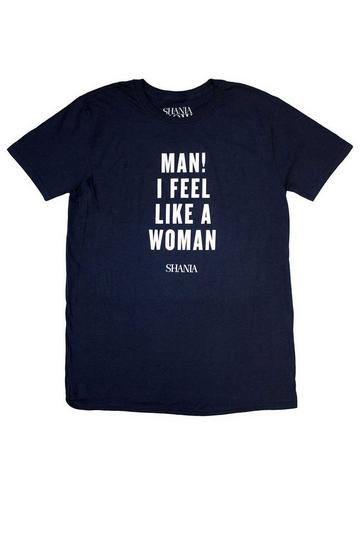 Navy Feel Like A Woman T Shirt