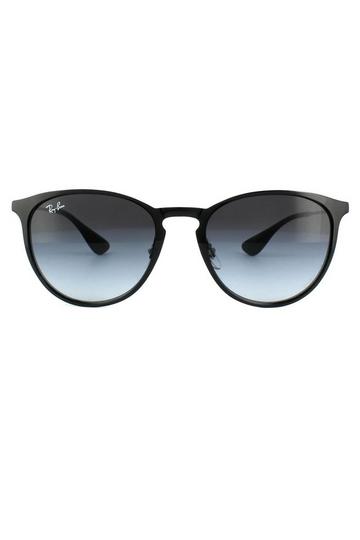 Black Round Black Grey Gradient Erika Metal 3539 Sunglasses