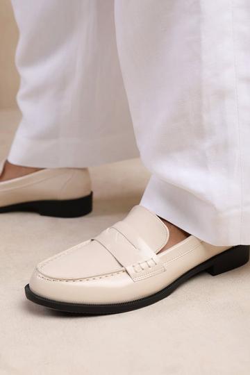 'Houston' Wide Fit Slip On Loafer Cream