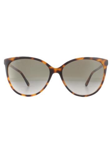 Cat Eye Havana Pink Brown Gradient Sunglasses Brown