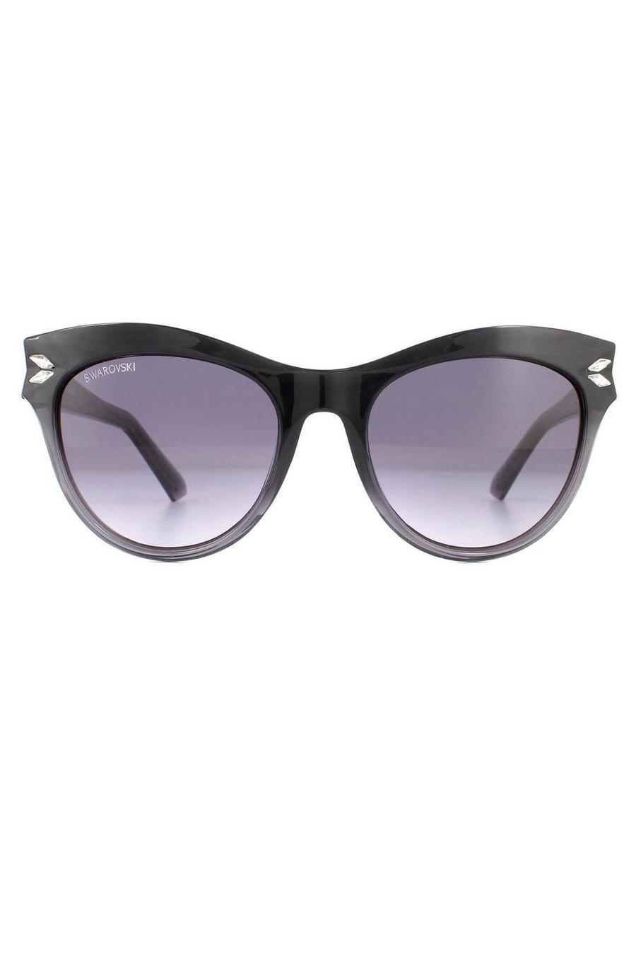 Cat Eye Black Grey Gradient Sunglasses image number 1