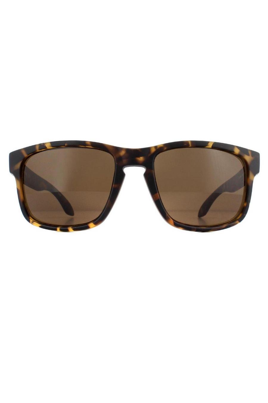 Rectangle Matte Dark Tortoise Brown Sunglasses