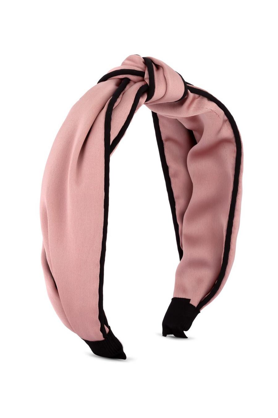 Pink And Grey Fabric Headband