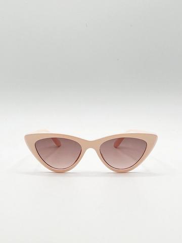 Beige Cateye Sunglasses Beige