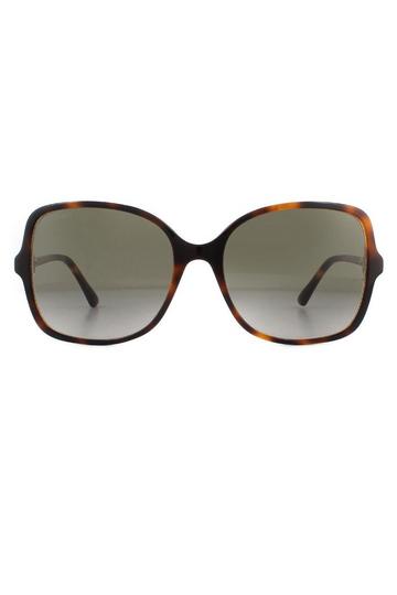 Fashion Havana Pink Brown Gradient Sunglasses Brown