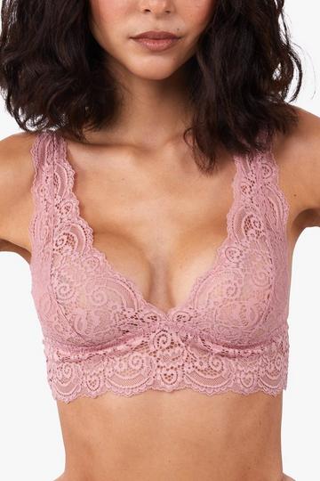 Ariana Lace Bralette Rose