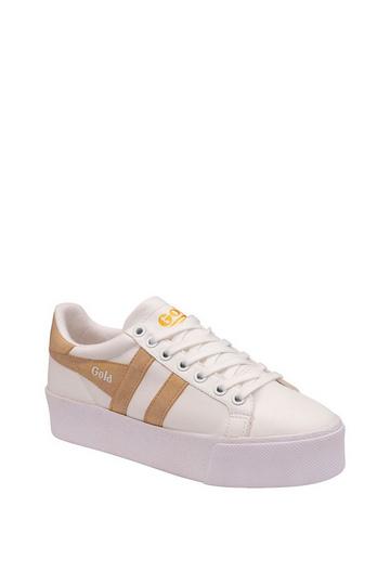 'Orchid Platform' Lace-Up Trainers White