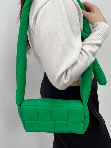 Soft Woven Pillow Shoulder bag Green