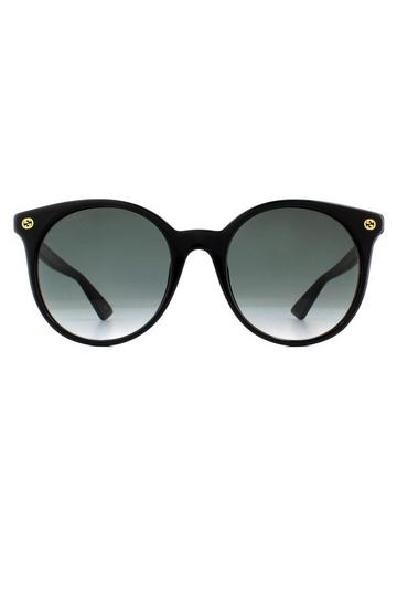 Black Round Black Grey Gradient Sunglasses