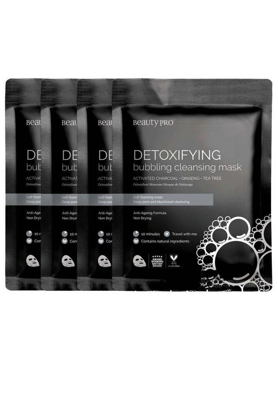 Black Detoxifying Bubbling Cleansing Mask - Pack Of 4