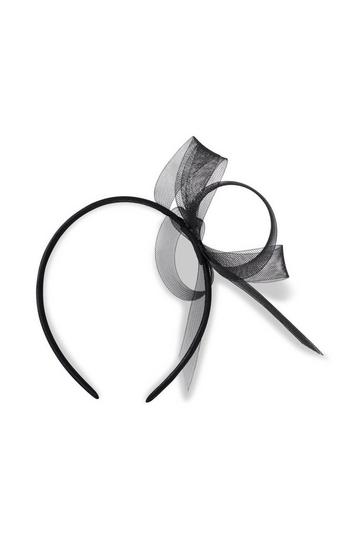 Swirl Fascinator Black